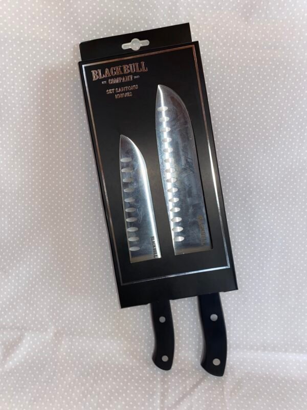Set Santoku Texas Black Bull – 7” y 5”