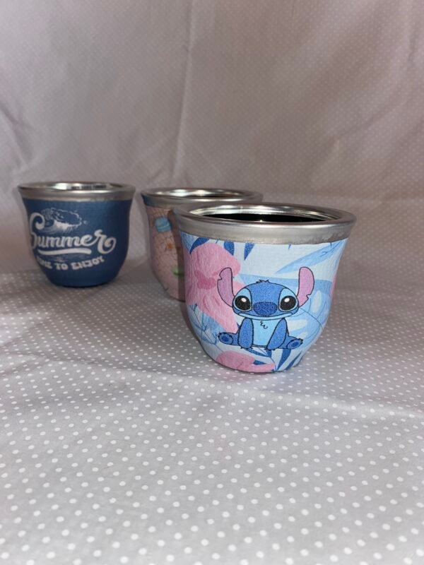 Mate de Vidrio Forrado en cuerina