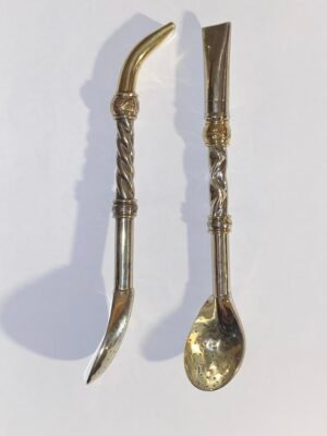 Bombillones de Alpaca y Bronce