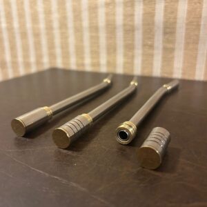 Bombilla Tipo Tambor – Acero Inoxidable con Detalles en Bronce