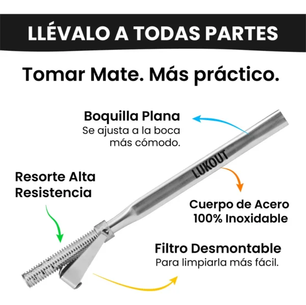 Bombilla Mate Spring Pro - Lukout