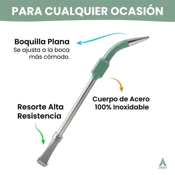 Bombilla Mate Spring Pro - Lukout