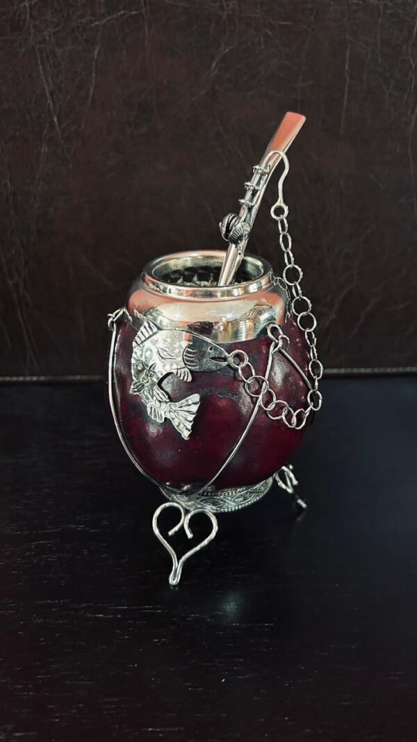 Porongo Pescador - Detalles Artesanales en Alpaca