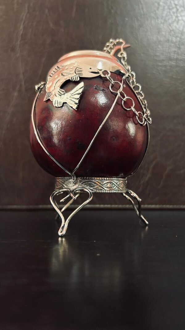 Porongo Pescador - Detalles Artesanales en Alpaca