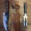 Cuchillo Artesanal y Tenedor Trinchante Gaucho
