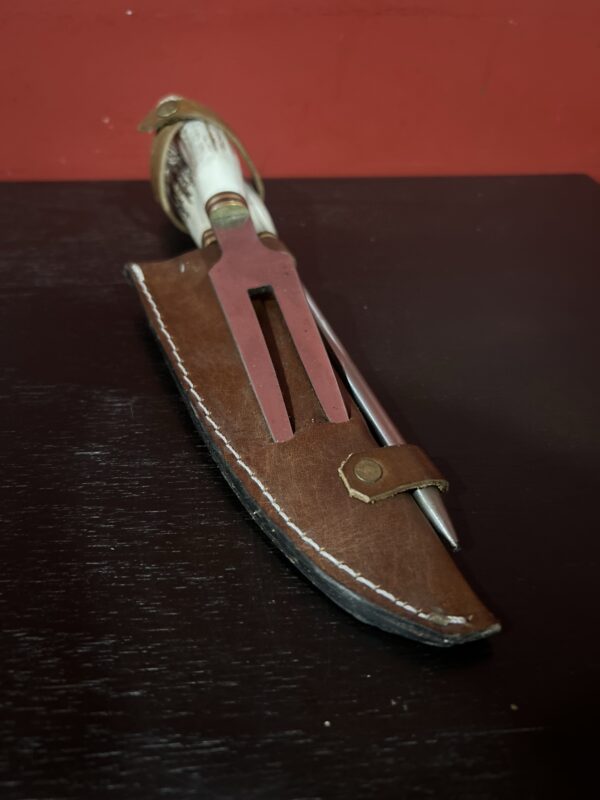 Cuchillo Artesanal Gaucho con Chaira y Tenedor Parrillero