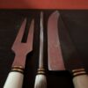 Cuchillo Artesanal Gaucho con Chaira y Tenedor Parrillero