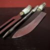 Cuchillo Artesanal Gaucho con Chaira y Tenedor Parrillero