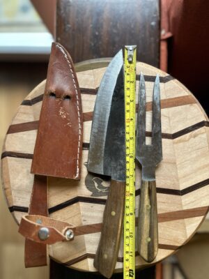 Cuchillo Artesanal y Tenedor Trinchante Gaucho