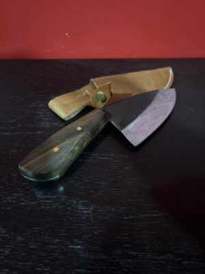 Cuchillo Artesanal Tipo Coquero – Mango de Madera