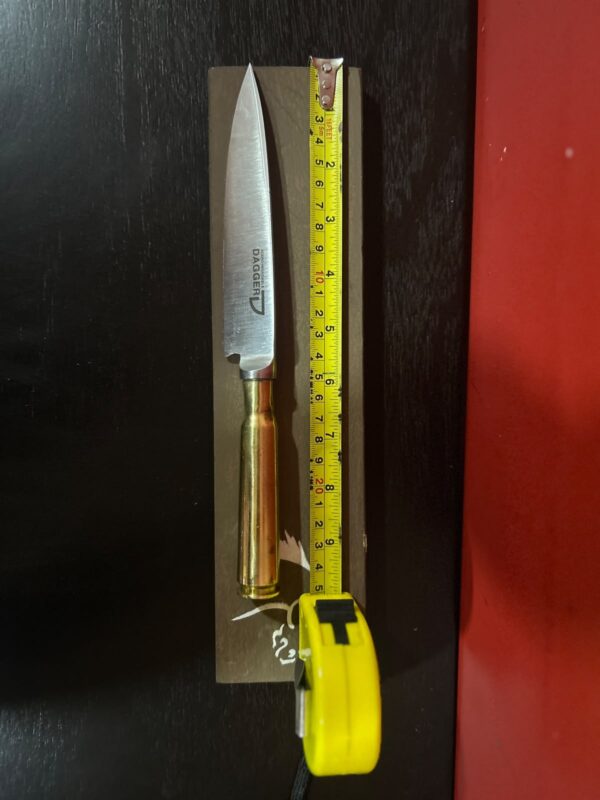 Cuchillo y Tenedor Artesanal – Cacha de Bala Antiaérea